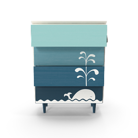 Kids Cabinet With Whale Design And Socks.H01.2k 1